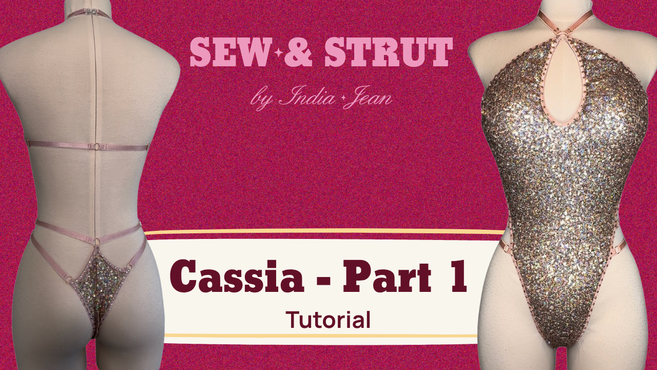 How To Sew Sequin Leotard for Pole Dance - Part 1